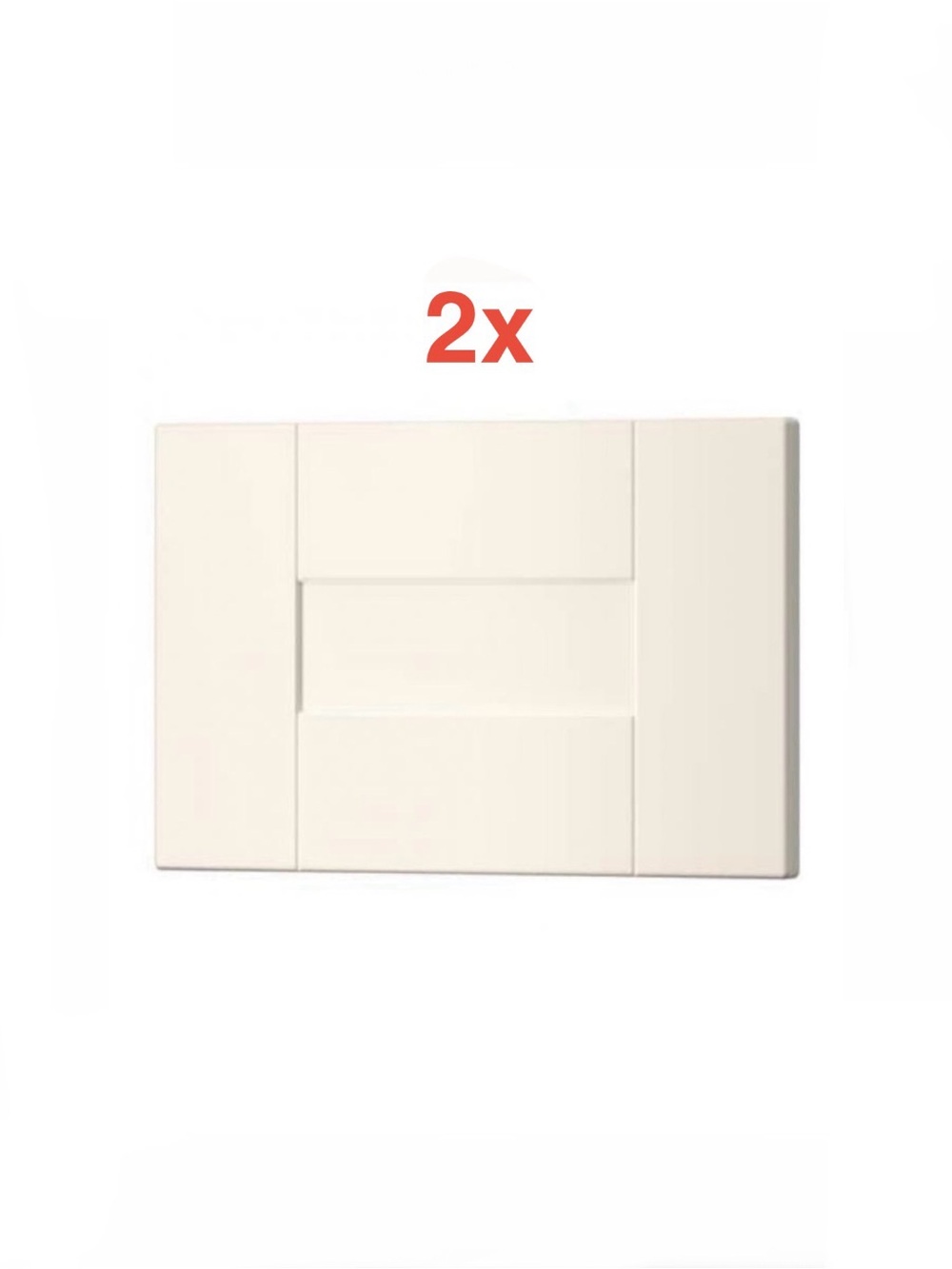 (2)x IKEA 15x10" GRIMSLÖV - 202.665.22 - Drawer front, off-white